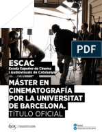 ESCAC Master Oficial Cinematografia