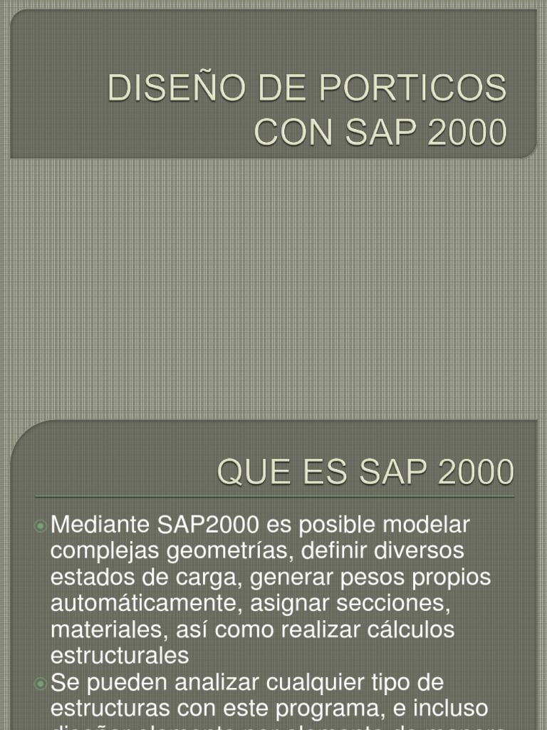 Modelado Estructural con SAP2000 | PDF