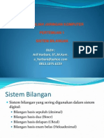 PERTEMUAN I - Sistem Bilangan