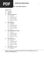 Download Micro Teaching Skills Components by Dr SHIVA AITHAL SN17886608 doc pdf