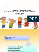 Perubahan Peranan Modal Manusia