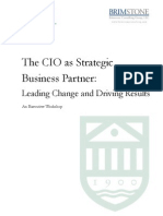 The Cio as a Strategic Business Partner