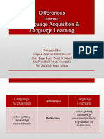 Differences Between Language Acquisition & Language Learning