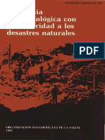 Vigilancia Epidemiológica Con Posterioridad A Los Desastres Naturales PDF