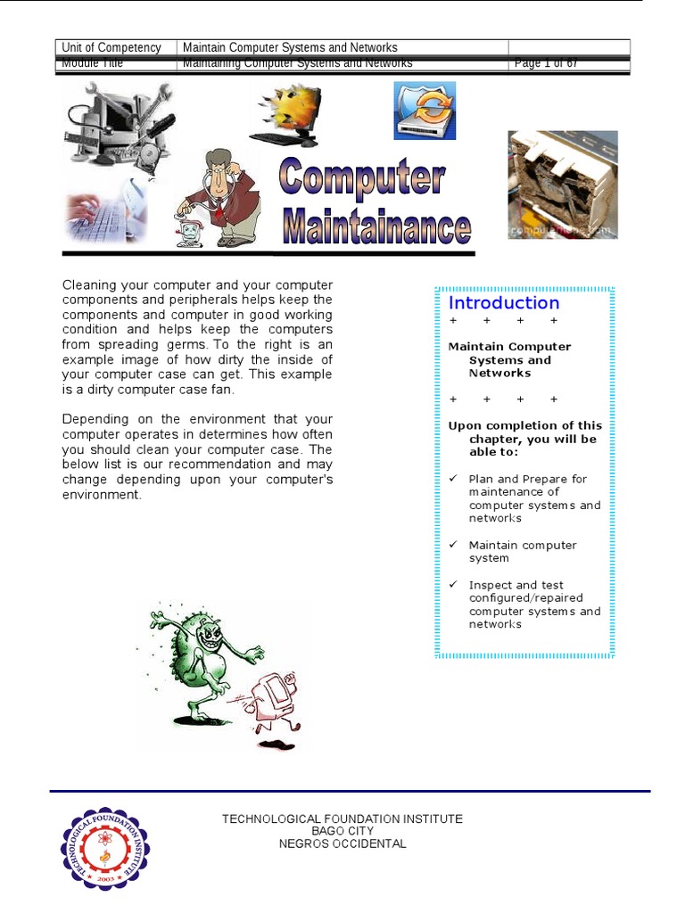 Dust Cleanup for Computer Maintenance | PDF | Electrostatic Discharge ...