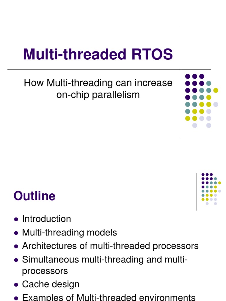 Multi-threaded RTOS and Performance Insights | PDF | Thread (Computing ...