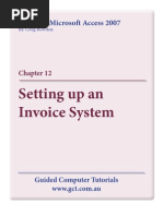 Learning Microsoft Access 2007 - Invoices