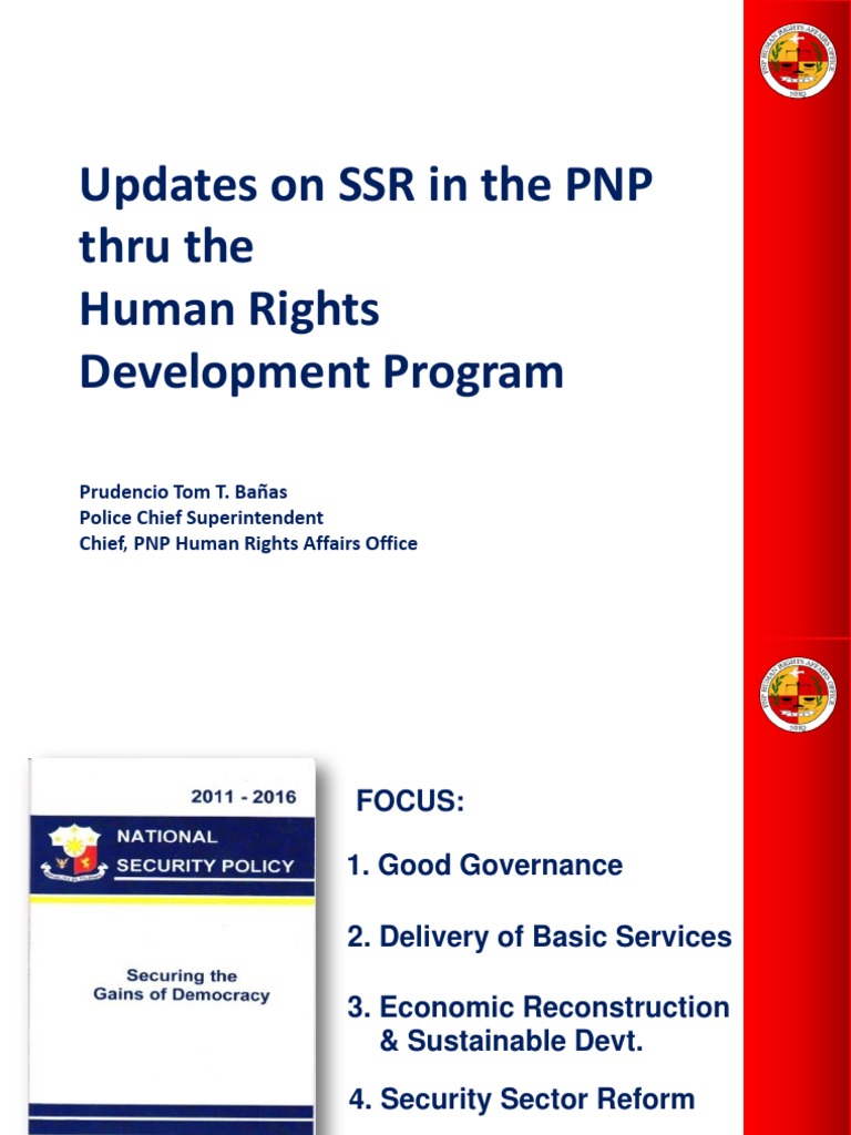 PNP Human Rights Development Updates | PDF | Law Enforcement | Crime ...