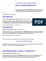 SAP ABAP HR Developer - Excellent Opportunity