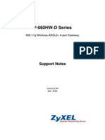 P-660HW-D Series: Support Notes