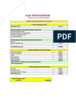 Project Cost For Divya Economical 10