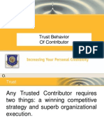 Trust Behavior of Contributor