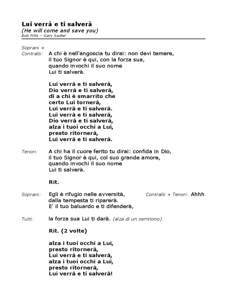 lui verra e ti salvera pdf pdf