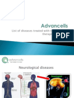 List of Diseases Treated With The Stem Cell Therapies Provided