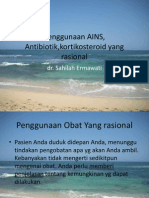 Penggunaan AINS, Antibiotik,Kortikosteroid Yang Rasional