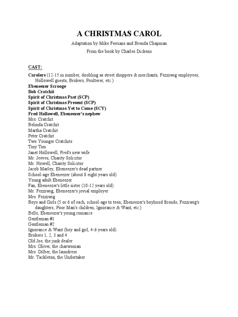 A Christmas Carol - Full-Script PDF | PDF | Ebenezer Scrooge | A ...