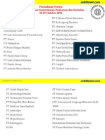 List Perusahaan JobFair KKP