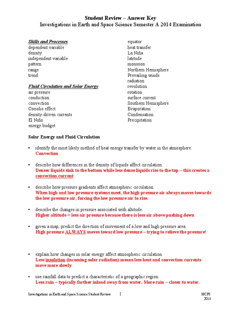 Weather And Climate Review Key Pdf Atmospheric Circulation