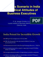 Business Scenario in India and Ethical Attitudes of Business Executives