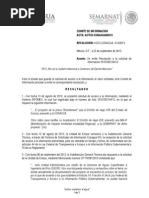 Resolucion IFAI Presa Bicentenario, Sonora