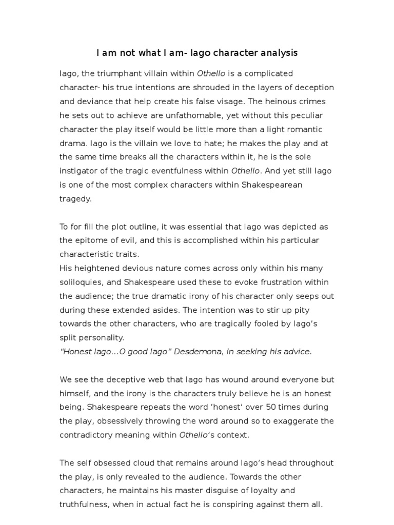 Introduction for othello essay image