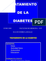 Tratamiento de La Diabetes: Junio 2008 Facultad de Medicina Unt DR Luis Gomez Lassalle