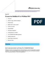 FOUNDATION Fieldbus H1 or Profibus PA PDF