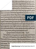 Example of Jenson's Type. From Pliny's Naturalis Historia, Venice 1471