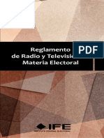 Reglamento Radio y TV Materia Electoral