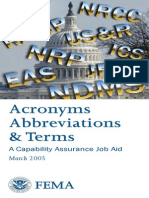 FEMA Acronyms, Abbreviations, and Terms (FAAT) List 2005 PDF