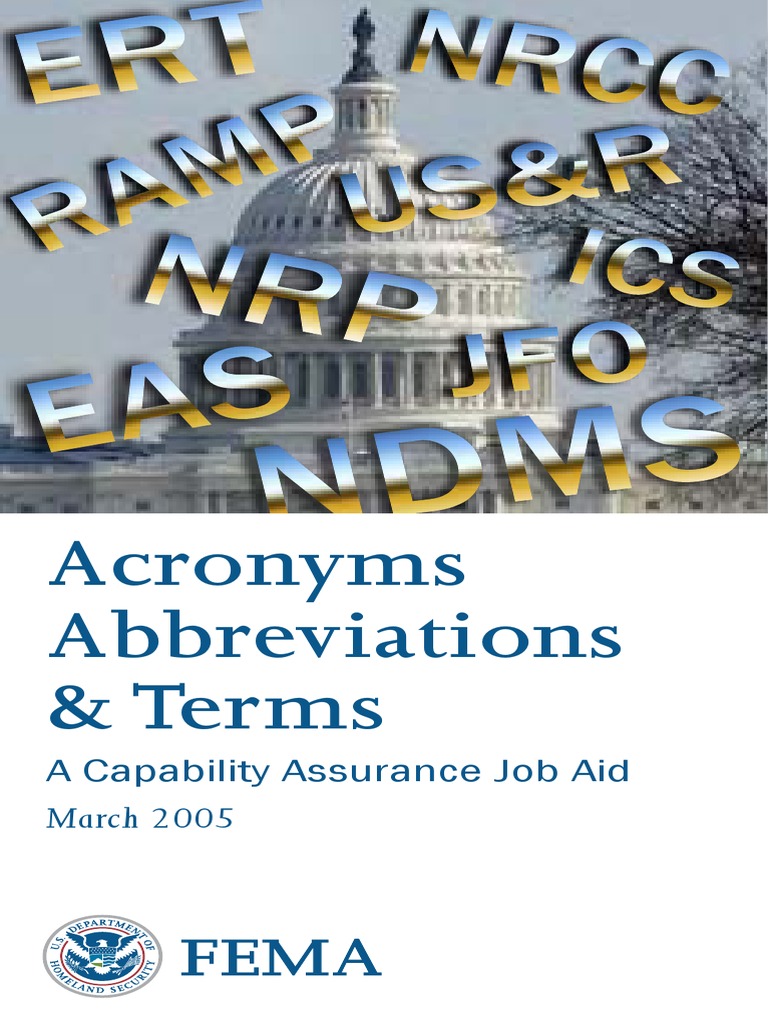 FEMA Acronyms, Abbreviations, and Terms (FAAT) List 2005.pdf | Cbrn