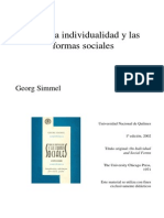 49810837 Georg Simmel Sobre La Individualidad y Las Formas Sociales