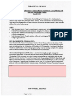 Encuentro Con El Secretario Del Interior de México Miguel Ángel Osorio Chong/Reunión de Los Líderes Del DHS y SEGOB