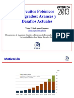 Circuitos Fotónicos Integrados: Avances y Desafios Actuales: Vitaly F. Rodríguez-Esquerre