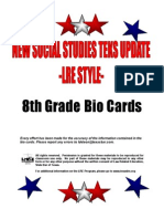 8th Grade Bio Cards