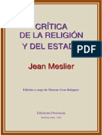 Critica de La Religion y Del Estado