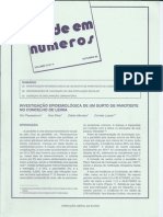 Investigação epidemiológica de um surto de parotidite