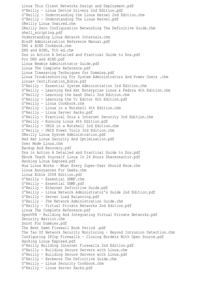 Linux Books | PDF | Linux | Secure Shell