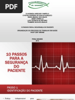 10 PASSOS PARA A SEGURANÇA DO PACIENTE