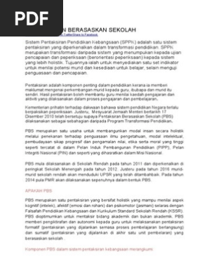 penilaian berasaskan sekolah