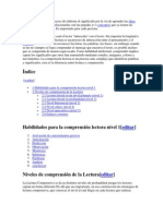 La Comprensión Es El Proceso de Elaborar El Significado Por La Vía de Aprender Las Ideas Relevantes de Un Texto y Relacionarlas Con Las Popadas y