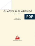 El_Deseo de La Memoria. Escritura e Historia