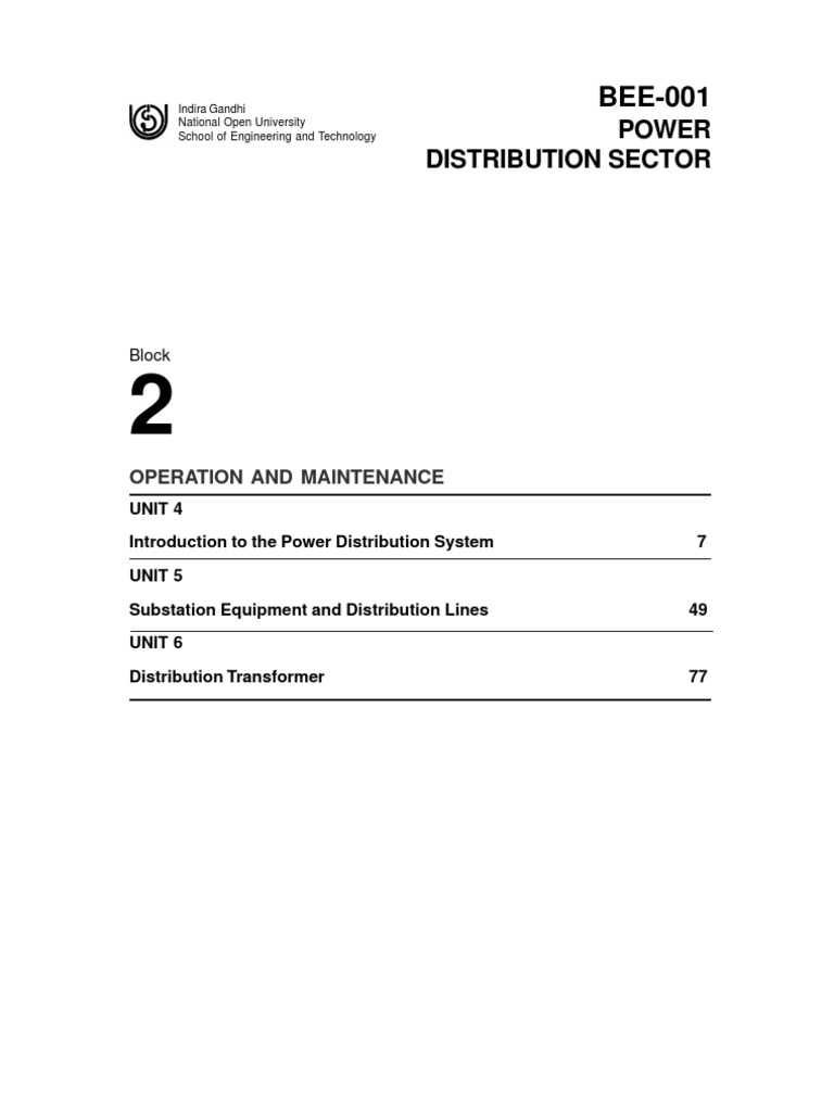 BEE-001 Block 2 | PDF | Electric Power Distribution | Transformer