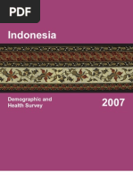 Download SURVEI DEMOGRAFI  KESEHATAN INDONESIA 2007 by sutopo patriajati SN17909311 doc pdf