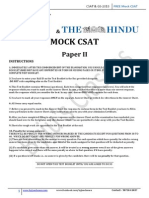 Mock Civil Services Csat Delhi Question Paper