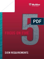 BR Focus On Five Siem Requirements PDF
