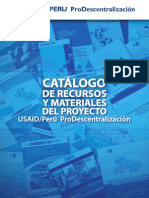 Catalogo de Recursos y Materiales Del Proyecto