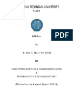 B.TECH SECOND YEAR SYLLABUS FOR CSE AND IT