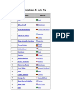 Los 50 Mejores Jugadores Del Siglo XX