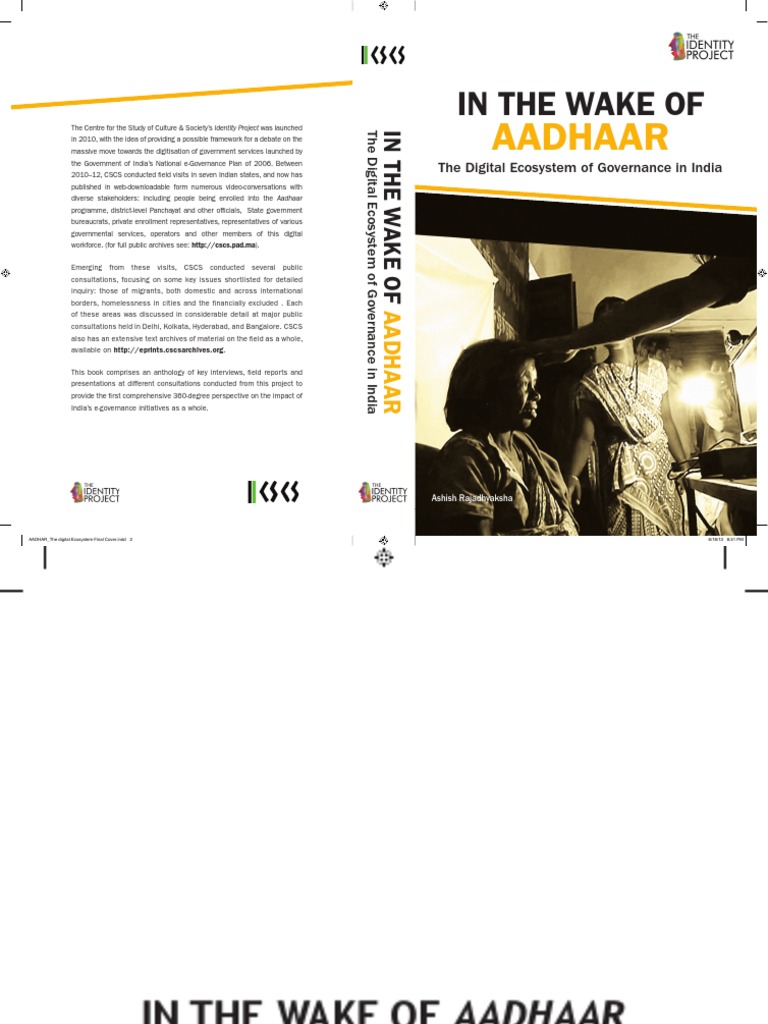 Pardhi Samaj Sex Video - In The Wake of Aadhaar: The Digital Ecosystem of Governance in India | PDF  | Citizenship | Government